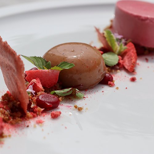 Rhabarbergeleekugeln