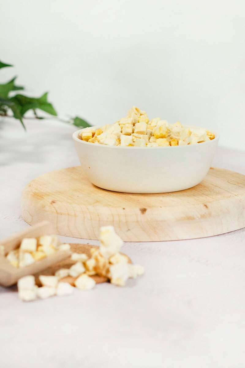 Gefriergetrocknet apfel gewürfelt