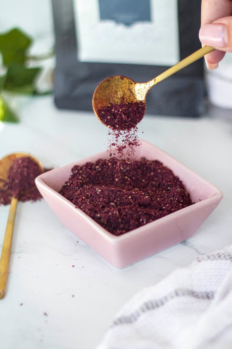 Gefriergetrocknet echte heidelbeere pulver