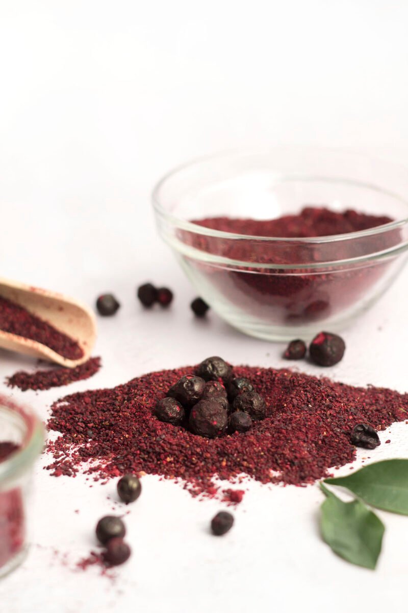 Gefriergetrocknet schwarze johannisbeere pulver