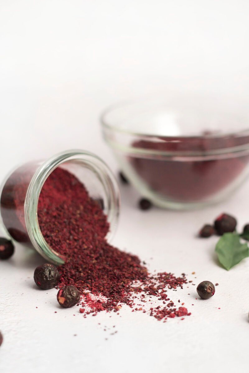 Gefriergetrocknet schwarze johannisbeere pulver