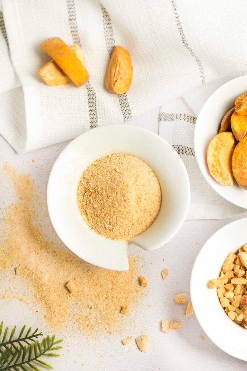 Gefriergetrocknete aprikose pulver