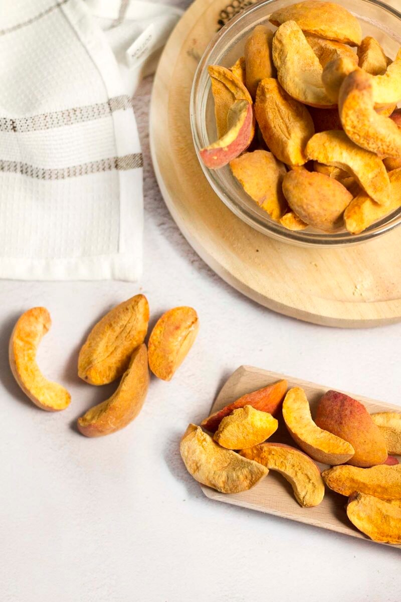 Gefriergetrocknete aprikosen ganz