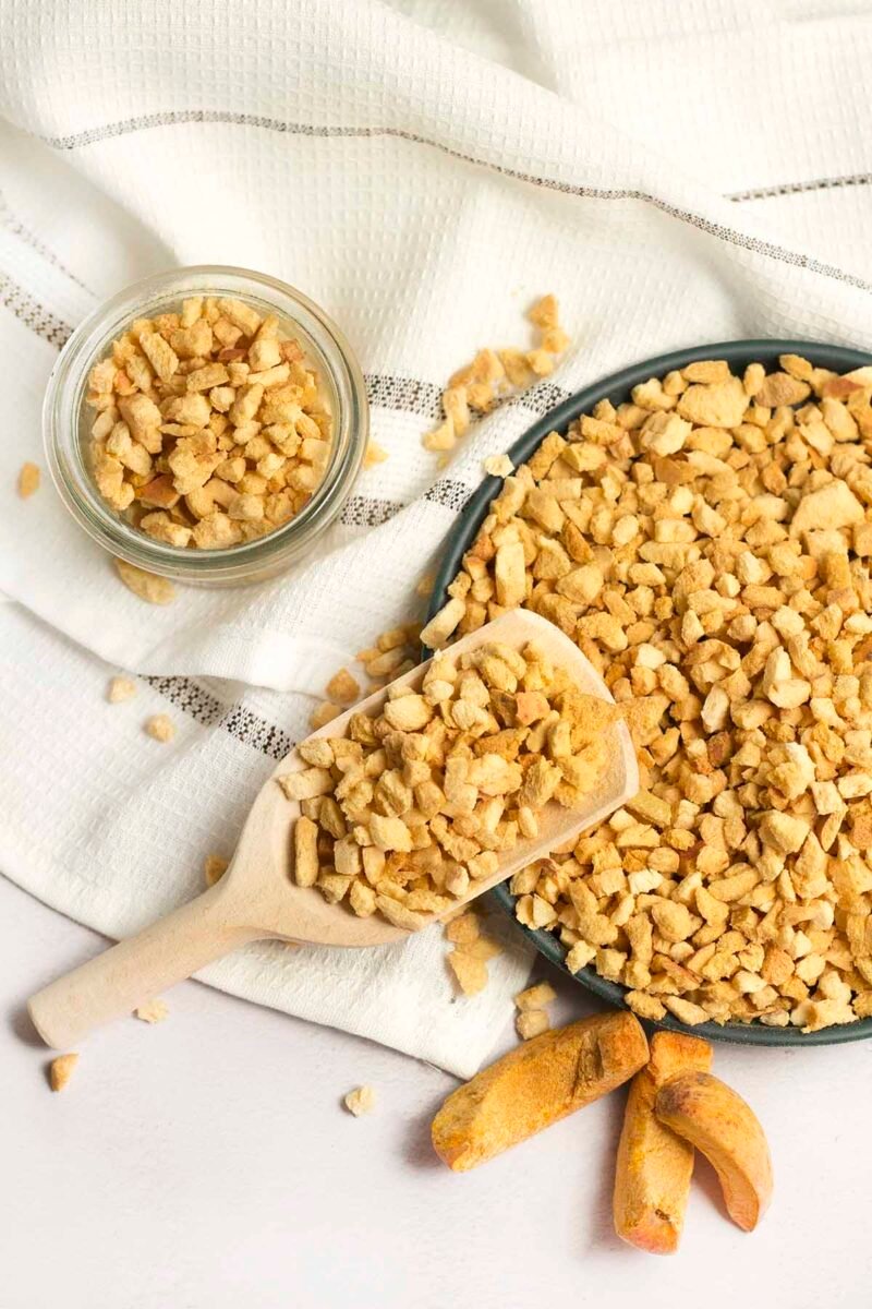 Gefriergetrocknete aprikosen granulat