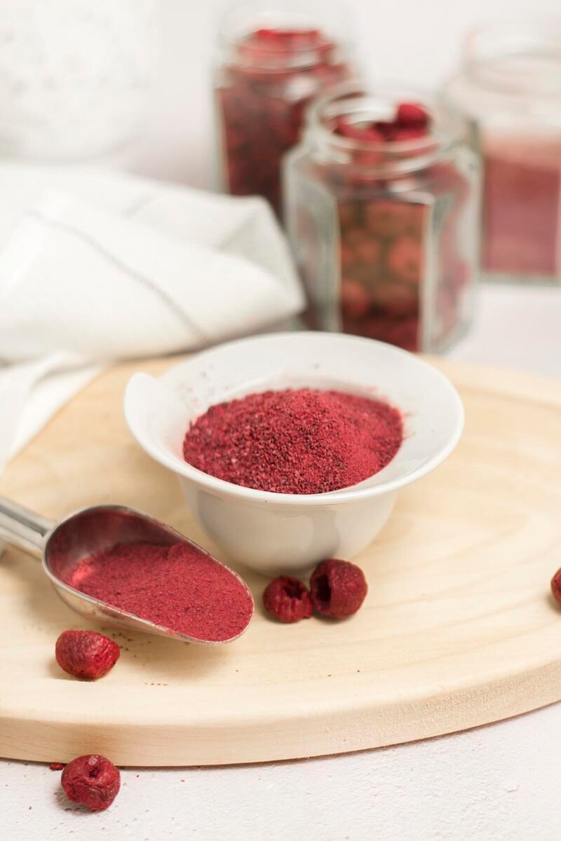 Gefriergetrocknete sauerkirsche pulver