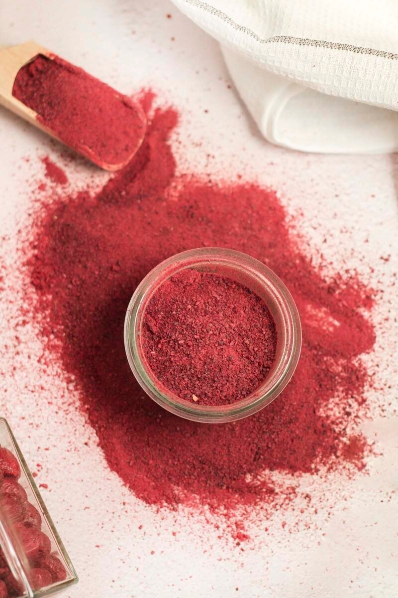 Gefriergetrocknete sauerkirsche pulver